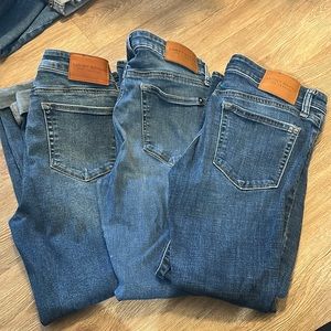 Mid rise skinny ava (one is cropped)